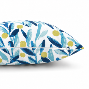6 Pack Outdoor Pillow Covers - Coastal Leaves Design
