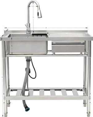 Stainless Steel Utility Sink, Freestanding Sink