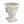 9.4x9.4x10.6' Decorative White Urn Planter with Distressed White Finish and Gold Accents