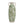 5.9x5.9x15.6' White Ceramic Flower Vase with Green Floral Pattern and Small Handles
