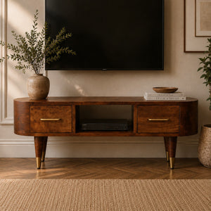 Solid Wood Valenza Media Unit