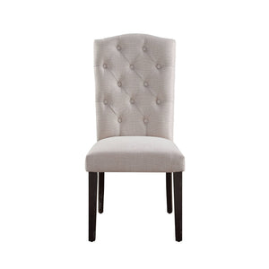 Gerardo Linen Weathered Dining Chair (Set of 2) - Beige