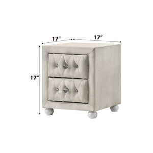 Reggie - Nightstand - Beige