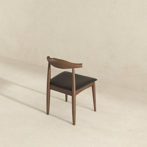 Destiny - Dining Chairs (Set of 2) - Black / Dark Brown