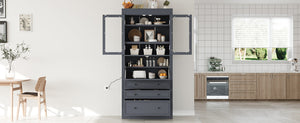 TOPMAX 36 x 16.5 x 78 Inch Freestanding Kitchen Pantry Storage Cabinet