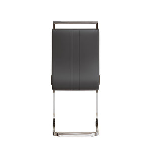 Modern Dining Chairs With Padded Seat, High Back
