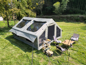 9.8 x 13ft Inflatable Camping Tent with Hand Pump