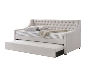 Lianna Fog Fabric Daybed with Trundle (Twin)