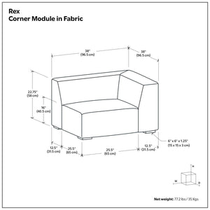 Rex - Corner Sofa Module