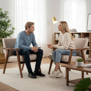 Accent Chair, Classic Mid Century Modern For Extra Seating