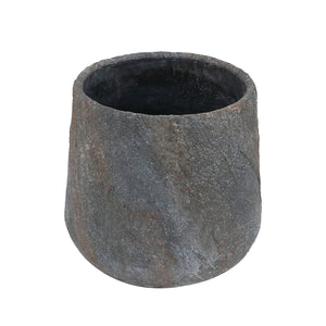 12.6x12.6x11.8" Cement Planter Small, Indoor Outdoor Garden Functional Decor
