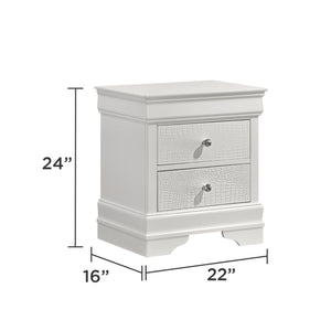 Blaze - 2 Drawer Modern Nightstand
