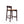 Klismos Wood Upholstered Counter Stool in Camel