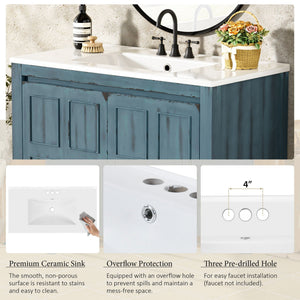 Bathroom Vanity Organizer With Sink, Combo Cabinet Set, Bathroom Storage Cabinet