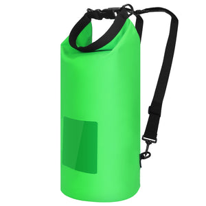 Floating Waterproof Dry Bag Floating Dry Sacks with Observable Window 10L Roll Top Lightweight Dry Storage Bag for Kayaking Rafting Boating Swimming C