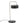 Puck Contemporary Table Lamp in Nickel and Black Metal