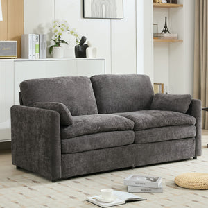 Cozy Upholstered Cushion Loveseat Sofa For Living Room