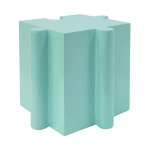 3-Piece Artistic Puzzle Table Set with Modular Interlocking Design