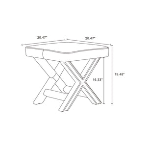 Abigail - Accent Bench With Piped Cushion