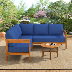 U_Style Acacia Solid Wood Patio Furniture Set