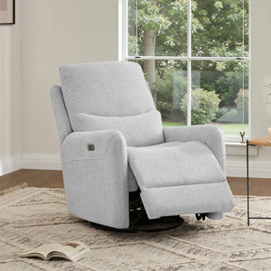 Dublin 30" Swivel Power Recliner Arm Chair Heathered