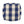 Connor - Checkered Square Pouf Ottoman And Floor Cushion - Ivory / Navy