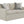 Upendo - Pattern Linen Sofa With 2 Toss Pillows - Beige