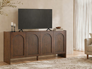 Mid-Century Modern 4-Door Credenza Sideboard