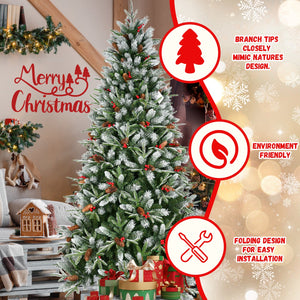 8Ft Christmas Tree with 2850 Tips