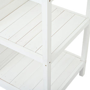 Topmax 66" Large Outdoor Farmhouse Wooden Potting Bench Table