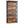 6 Tier Industrial Brown & Bookshelf With X Pattern Design - Rustic Brown
