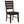 Padded Seat Side Chairs With Tapered Slats (Set of 2)