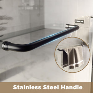 Double Sliding Shower Door With Explosion Proof Film