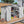 Outdoor Garden Storage Shed, Tool Shed With Pitched Roof Waterproof With 1 Window And 2 Lockable Door - White / Gray