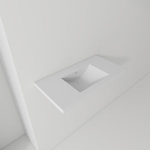 36" Ceramic Basin Sink, 0.8" Ultra-Thin Profile