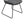 DEJA Chair 2PCS with 2 Cushions, Gray