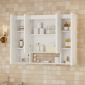 Wall Mounted Bathroom Cabinet With 5 Adjustable Shelves