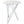 Halverson - Round Top Bar Table - White / Silver