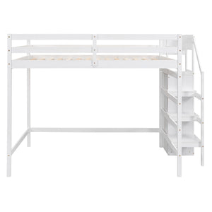 Loft Bed With Built In Storage Wardrobe And Staircase