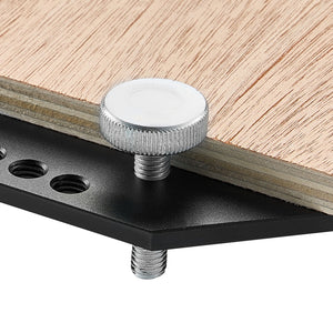 Shelf Pin Jig and Hinge Jig Two-in-One Aluminum Alloy Cabinet Hole Drilling Tool