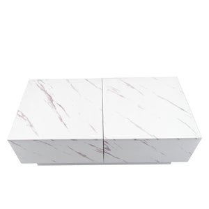 Coffee Table with Sliding Tabletop and Hidden Storage