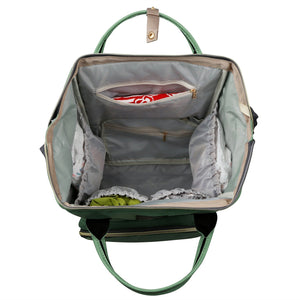 Mummy Diaper Bag Backpack Water-Resistant Large Capacity Travel Nappy Backpack Baby Nursing Handbag for Mom Dad Baby Care