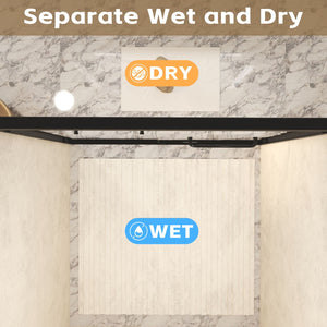 Double Sliding Shower Door With Explosion Proof Film