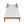 Solid Acacia Wood Sun Lounger with Grey Cushions and Light Grey Wicker