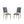 French Country Style Dining Chair with Upholstered Seating and Fluted Legs