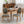 French Style Solid Wood Frame Antique Painting, Hand-Pulled Buckle Decoration Artificial Dining Chair With Nailhead Trim, Wood Legs