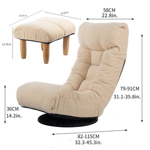 Adjustable Japanese Reclining Floor Chair Sofa With Metal Frame For Living Room
