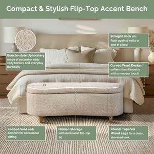 Flip Top Storage Bench