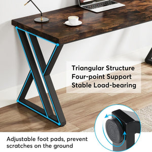 Writing Desk With Z-Shaped Legs