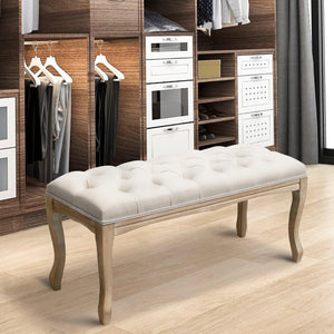 Bedroom Bench French Vintage Tufted Entryway Bench